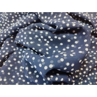 Chusta plażowa spódnica - eleganckie granatowe PAREO groszki